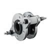 Kompensator Typ 49 schwarz mit Begrenzern, Butyl Kaltwasser 10 bar, Flansche Stahl